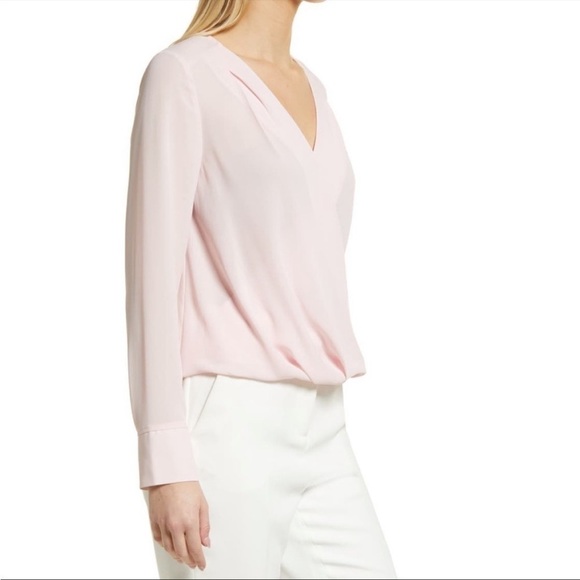 Halogen XS Cross Front Blouse Pattern Print White - Picture 2 of 8